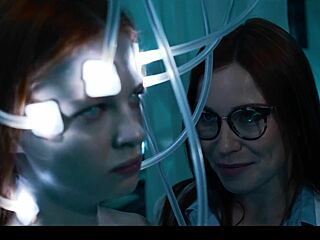 mad scientist possessed by lesbian frankenstein monster's squirting pussy eating domination