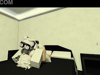 horny slut face sits and gets her pussy fucked hard in roblox