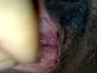 Massage milf's hairy pussy explodes in orgasmic creampie finish 😘💦