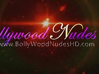 indian milf girlfriend dances erotically teasing with brunette curves solo