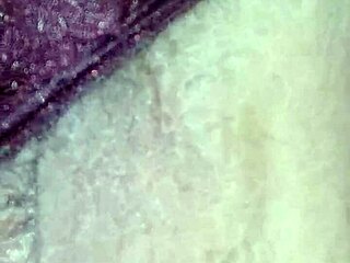 Wet Satin Panties Cling to BBW's Dripping Fat Pussy Slit