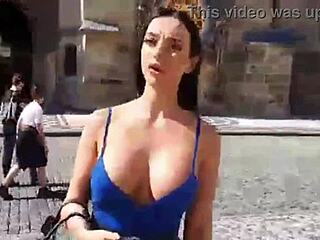 Tall lady gangbanged deepthroated gagging in shower chaos