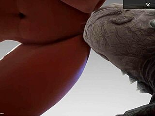 yo check this wild black big ass big tit milf jadeen taking rhinoman's destruction in her pussy