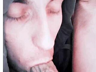 Beautiful Tattooed Cutie Masters Intense Self-Sucking Autofellatio