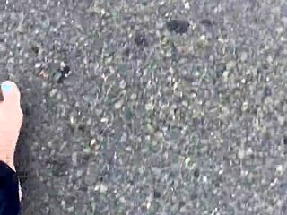 Amateur Dirty Calloused Barefoot Feet Fetish Closeup