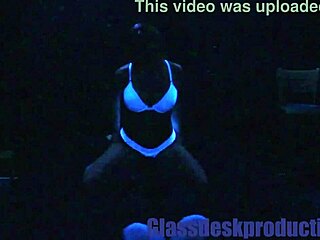 scarlett johnson glows in blacklight sex creampie frenzy 😈💦🔥