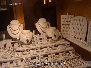 Skinny erica black picks up cash turning slut outdoors