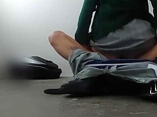 mexican college students sneak fuck in storage room