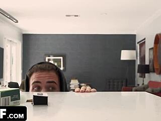 lucky guy fills kinky milf ass with hot creampie jizz