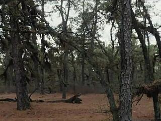 perverts drag bubble butt milf through woods for outdoor anal submission