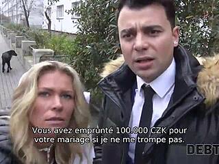 slut wife cheats fucks cash front of husband