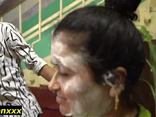 Birthday party erupts into juicy wife cuckold interracial fucking frenzy