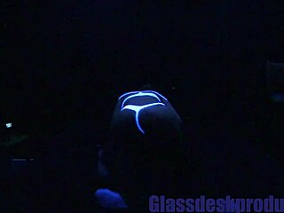 scarlett johnson glows in blacklight sex creampie frenzy 😈💦🔥