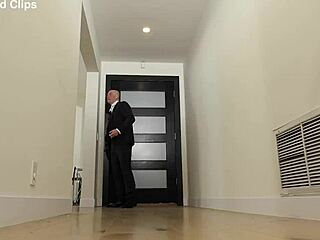 glamorous babysitter takes intense hardcore pounding session