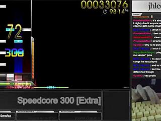 Korean osu player jhlee0133 fingers to speedcore mania