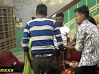 Birthday party erupts into juicy wife cuckold interracial fucking frenzy