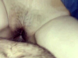 Cowgirl position features tight pussy riding and hard intense fucking enjoyment