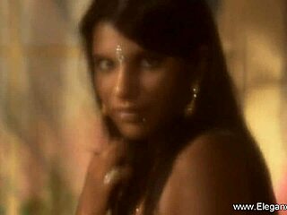 this hot indian brunette dances teasing stripping nude
