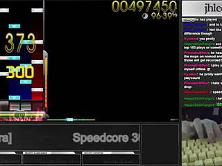 Korean osu player jhlee0133 fingers to speedcore mania