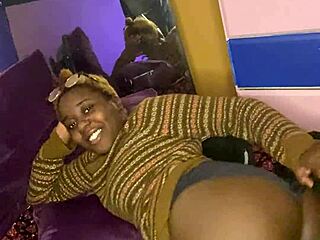 spanking her huge naughty ebony ass solo playtime