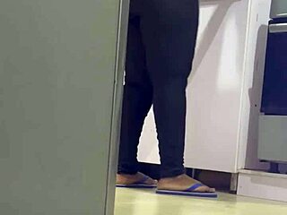 hidden cam catches housekeeper's bbw fat ass
