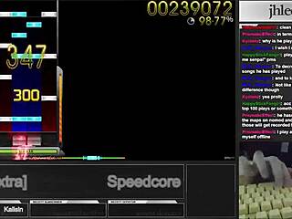 Korean osu player jhlee0133 fingers to speedcore mania