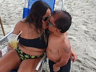 Famous Brazilian TV Star Zezihno Teves Honeymoons with Paty Bumbum