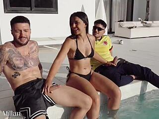 nuria millan turns total slut bent over for hardcore group pounding