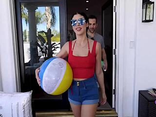 queenie sateen's fat ass curves slammed in hot fuck frenzy!