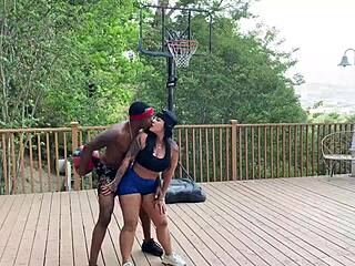 Monica Santhiago Gets Poolside Cock Filling