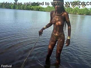 Hot Skinny African Village Girl Walks Naked Seeking Outdoor Cock