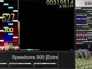 Korean osu player jhlee0133 fingers to speedcore mania