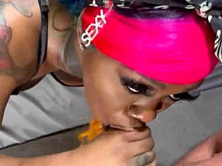 prettiest ebony with natural tits rides bbc cowgirl pov