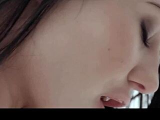 Lucy li and candice luca share tender lesbian licks and orgasms