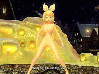 kagamine rin snow nude mod reveals goddess tits ass pussy