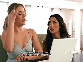 roommate's lesbian fantasies exposed vanessa sky scissoring anna claire clouds wet