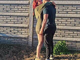 Gardener Tempted by Horny Latina Wife Outdoors