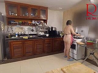 i wake up to morning kitchen chaos ripping clothes in hilarious nsfw housewife roleplay