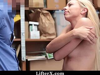 Thief Teen Punished Hard by Cop in Shop