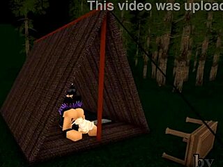 Hey, wanna see me fuck this hot tent babe hard?