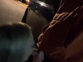 Blonde couple's wild public car fucks caught in monster cock compilation