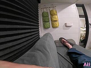 Ali's alluring gilf stripper fantasy turns into wild anal pounding