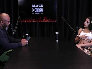 Safada Shows Tattoos On Tits After Talking Achievements Loves Fingering Ass And Giving Blowjobs - Bibi Hourani In Sheer Red!