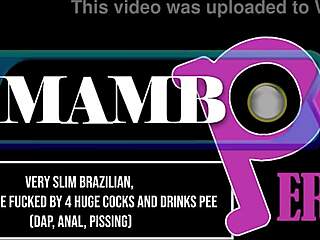 skinny brazilian karina destroyed by 4 monster cocks dap anal atm