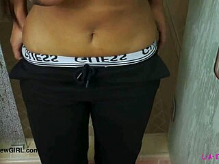 bronze model showers sensually solo