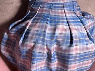 Roommate rubs her wet pussy close up in dorm