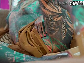 Dreadlocked goth in heels takes rough bwc anal to gaping facial finish