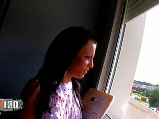 Real estate babe takes hardcore anal pounding for cash on cam