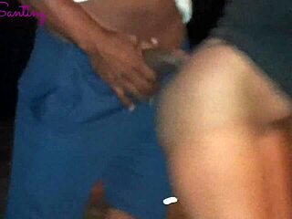 Call center babe caught public fucking huge cock in park square