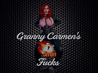 Velma dinkley granny takes intense dp creampie pounding